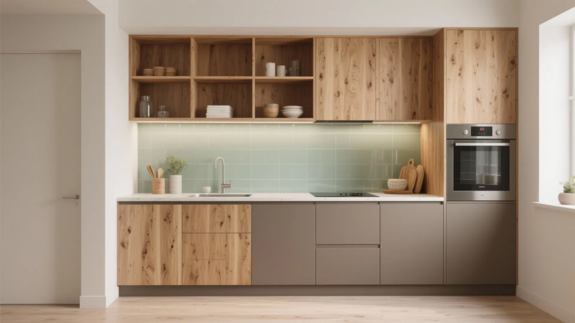 Warm Wood Accents for Comfort