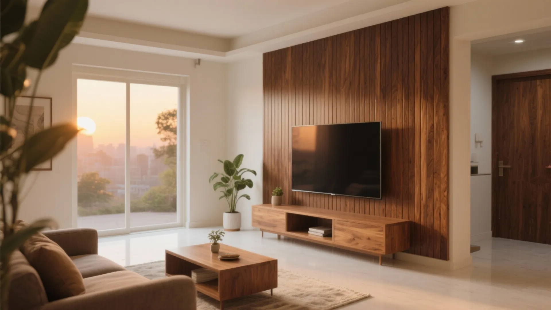 Warm wood accents to ground the home