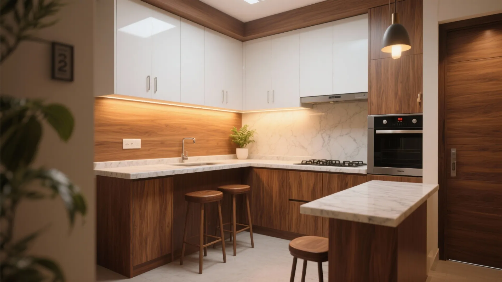 Warm Wood Elements for a Cozy, Contemporary Feel