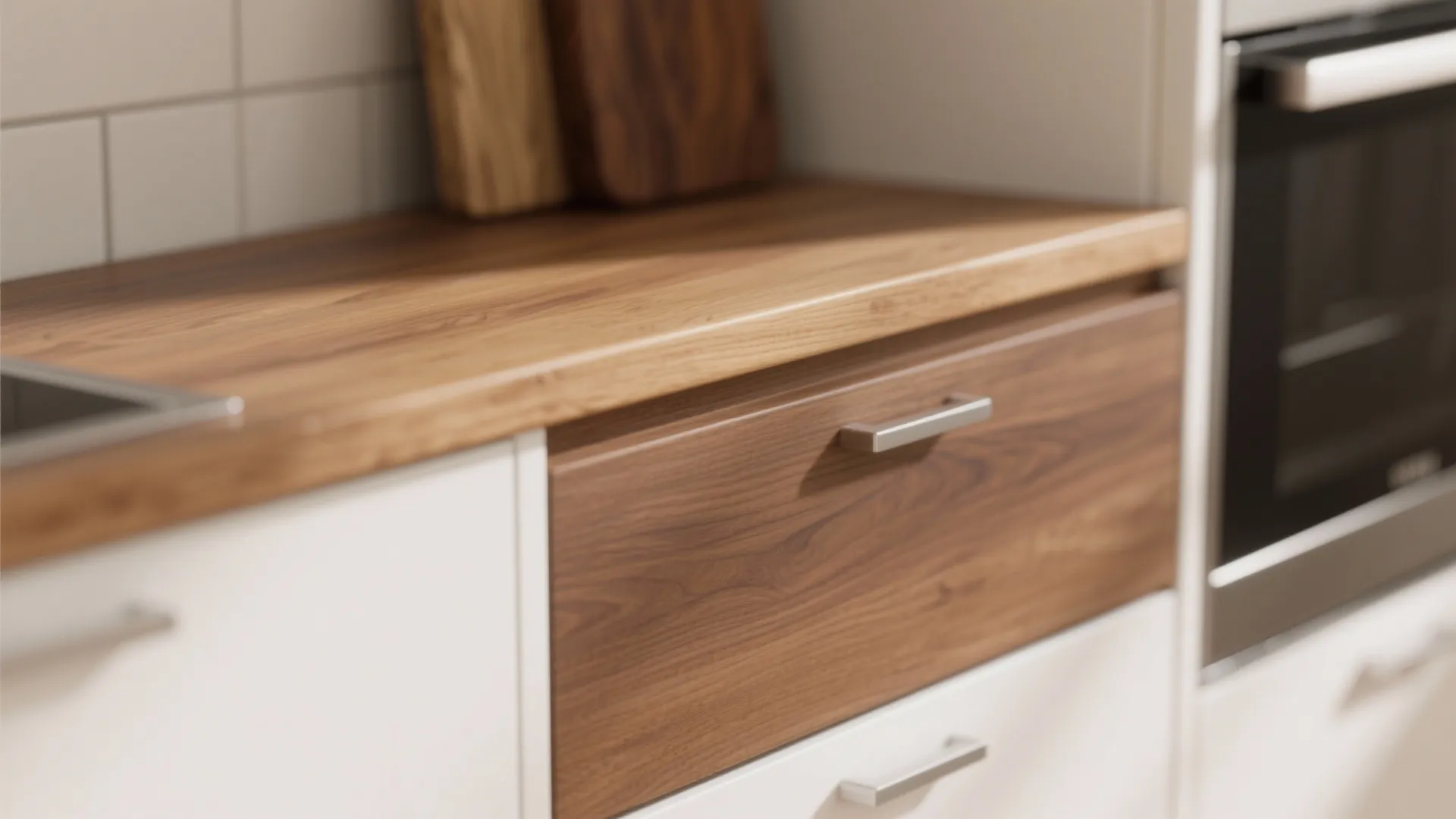 Warm wood accents for balance and comfort