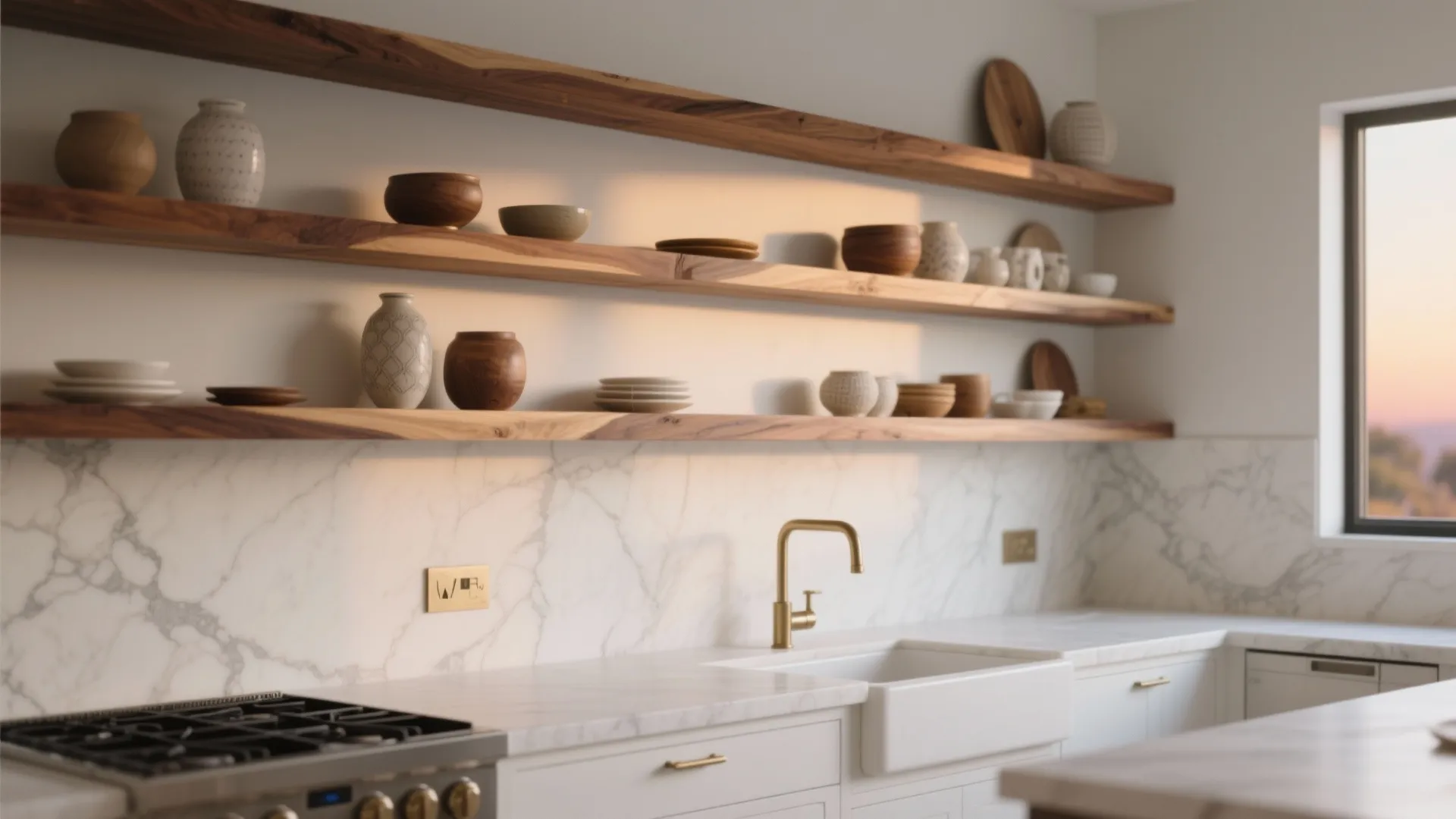 Warm wood accents for a luxe, livable vibe