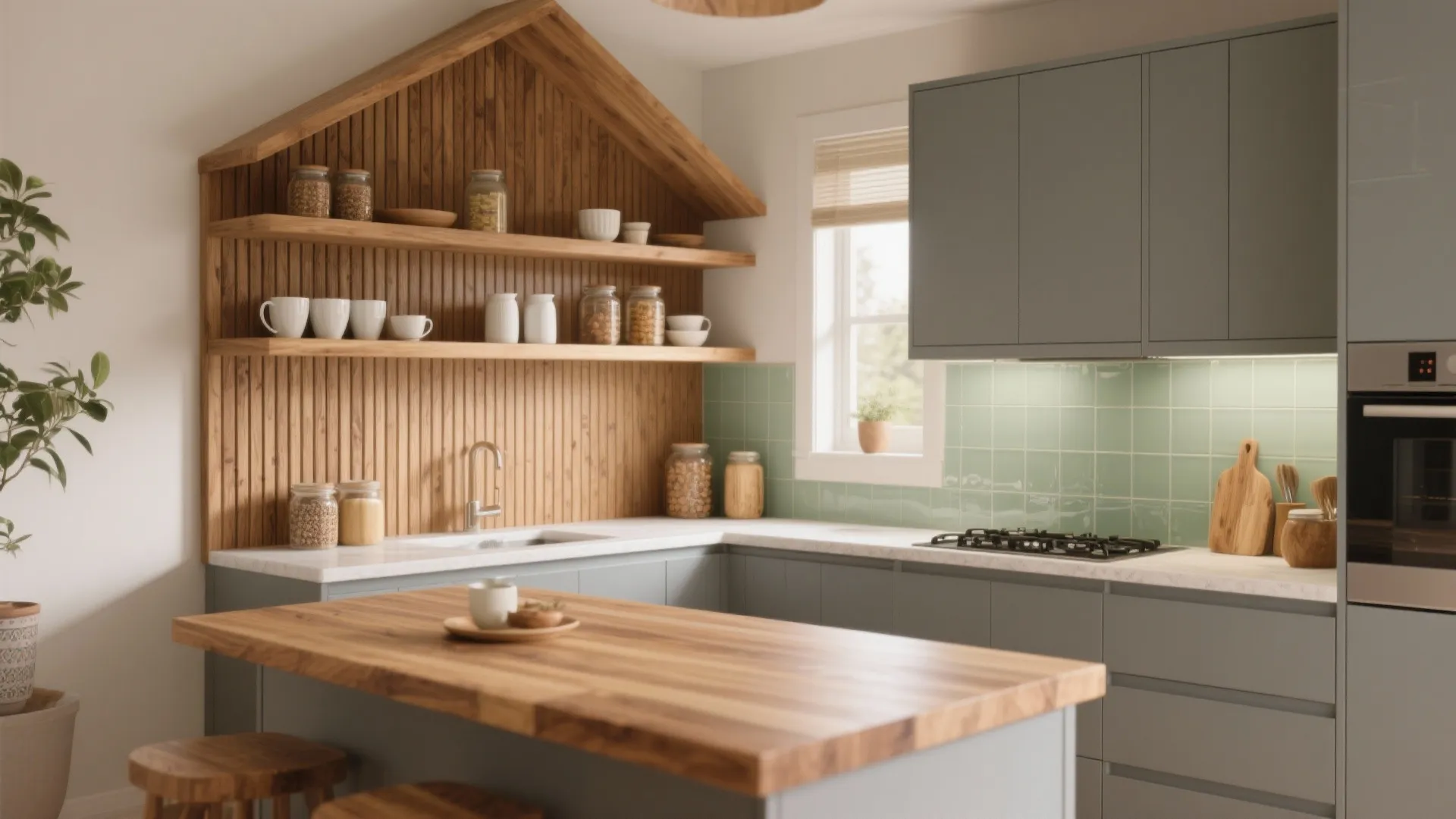 Warm Wood Accents Without Bulk