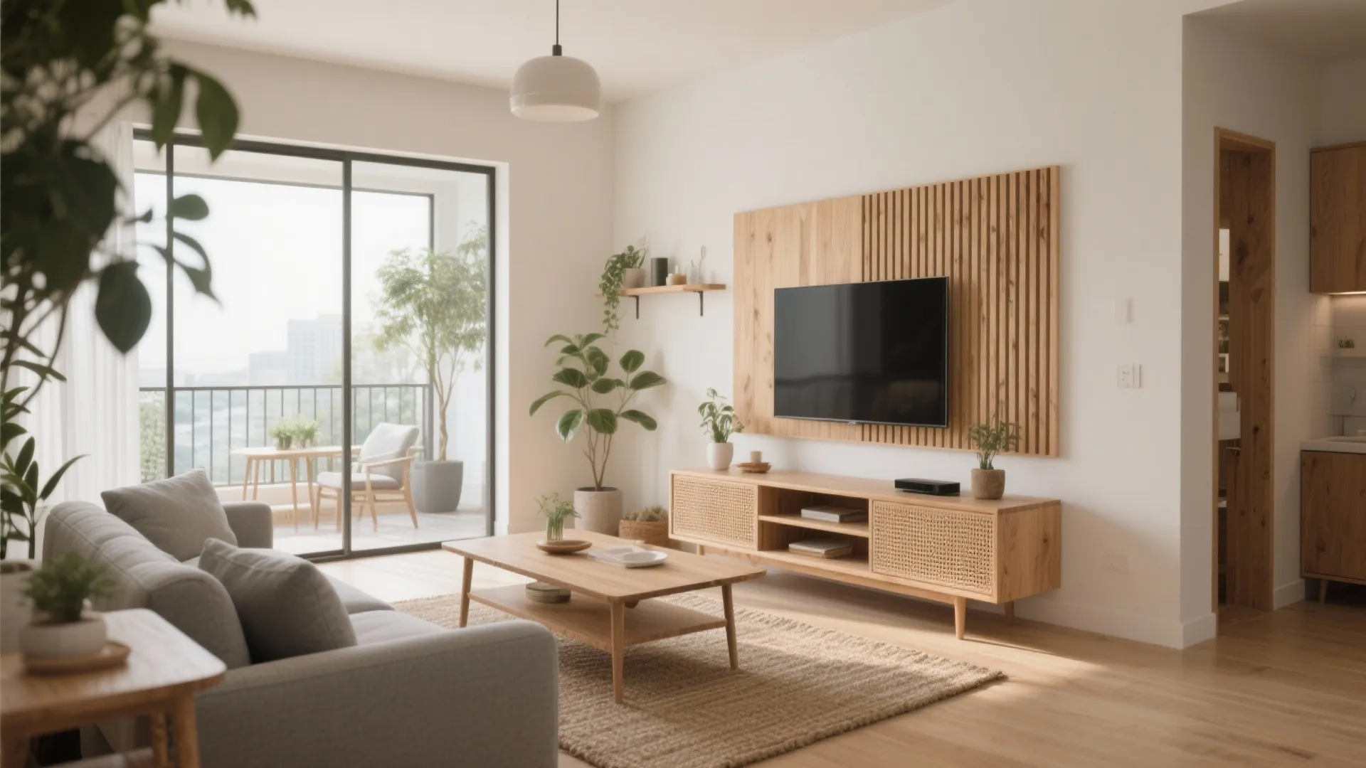 Warm Wood Accents for a Calm Home