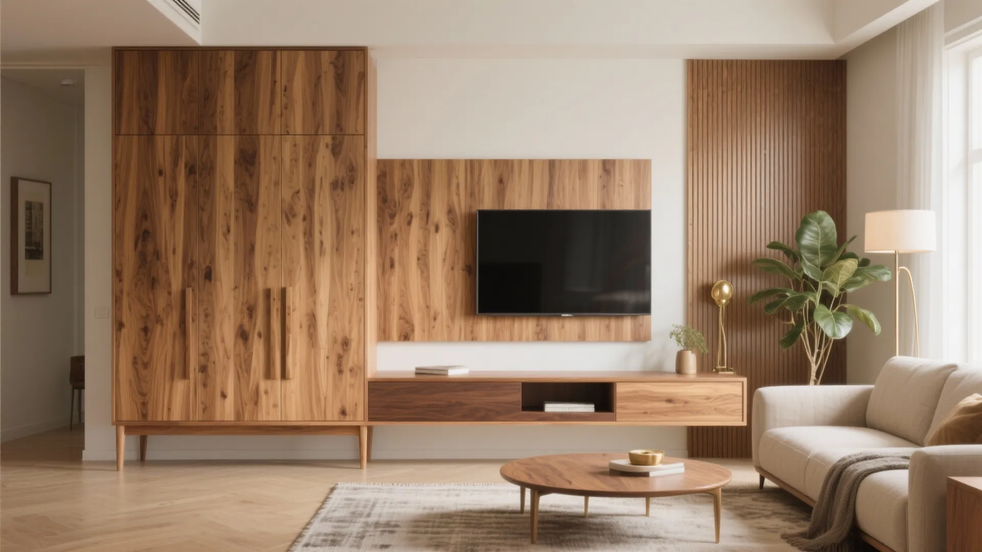 Warm wood accents for a cozy Baner vibe