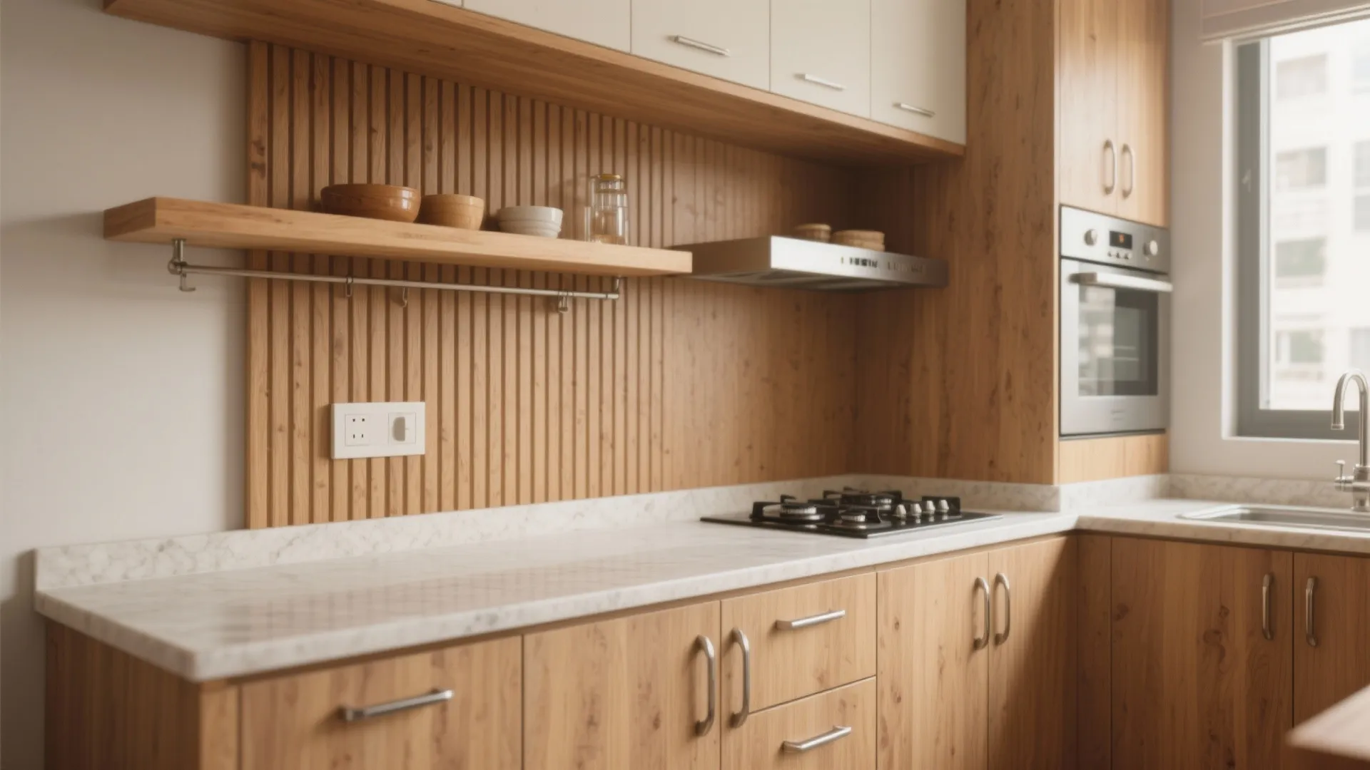 Warm Wood Accents with Durable Finishes