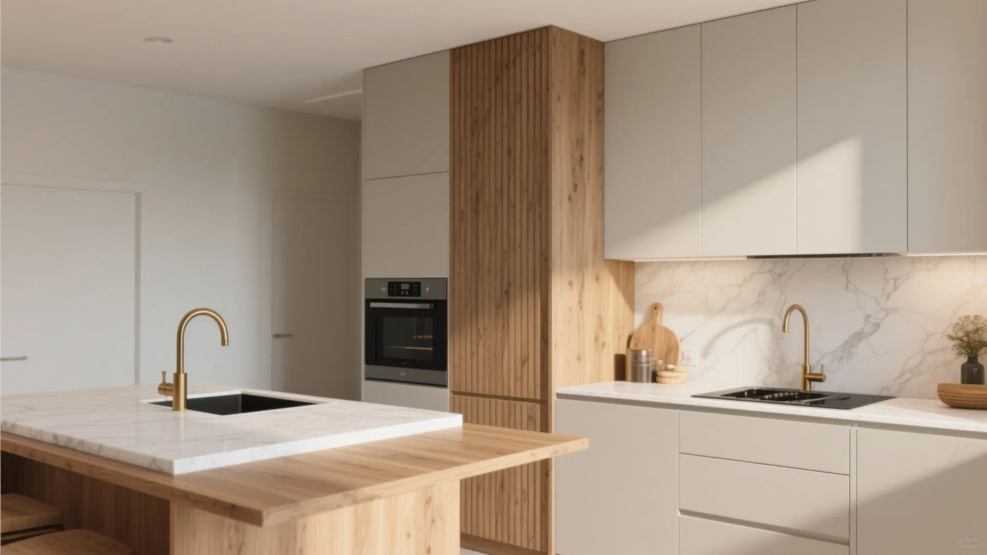 Warm Wood Accents for a Welcoming Mood