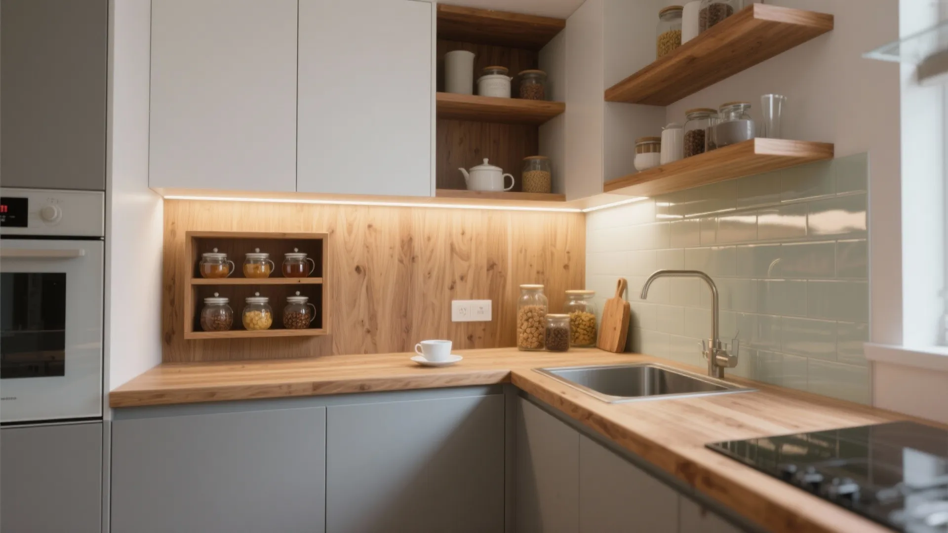 Warm Wood Accents Without Bulk