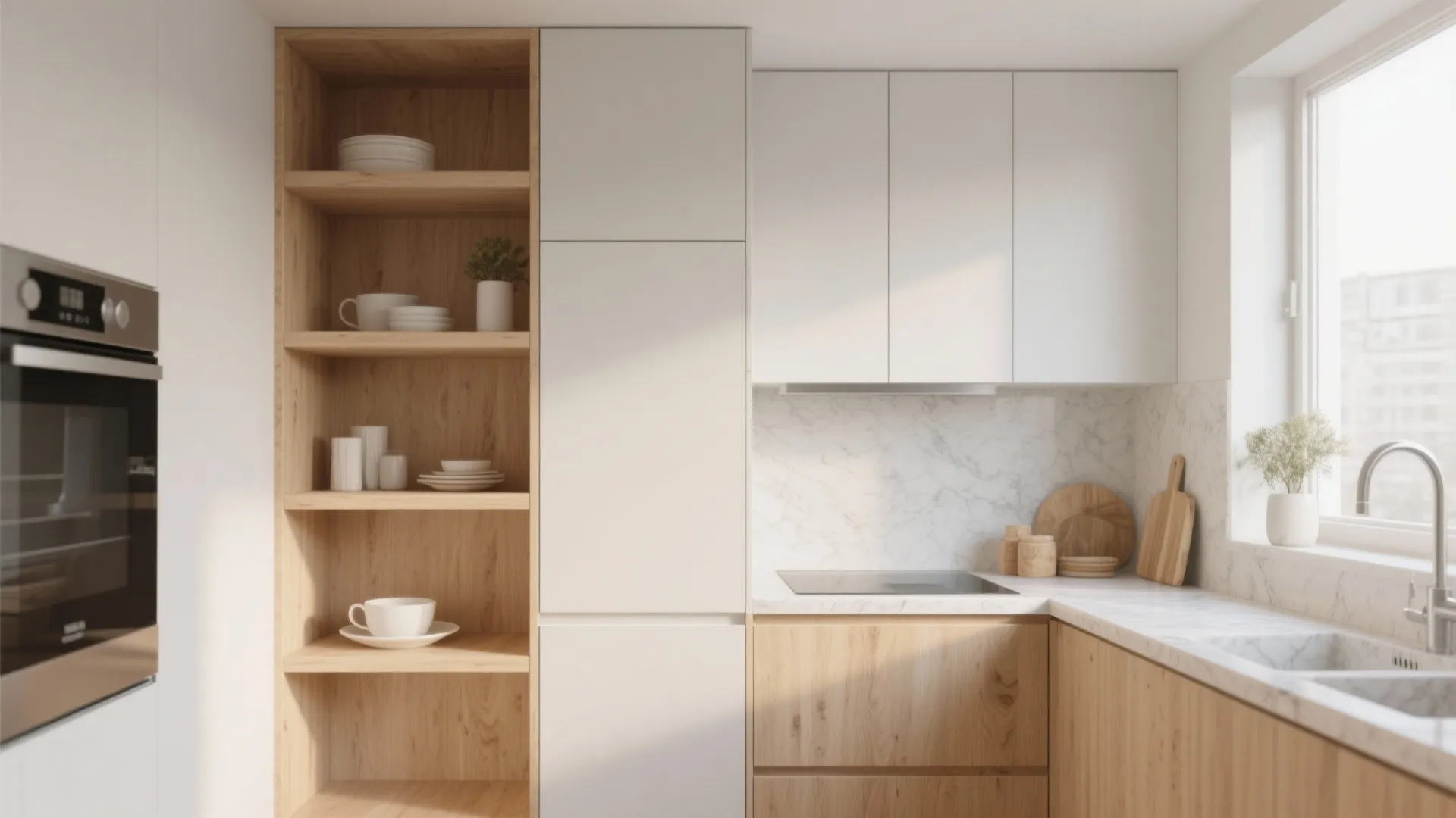 Warm Wood Accents without Overpowering