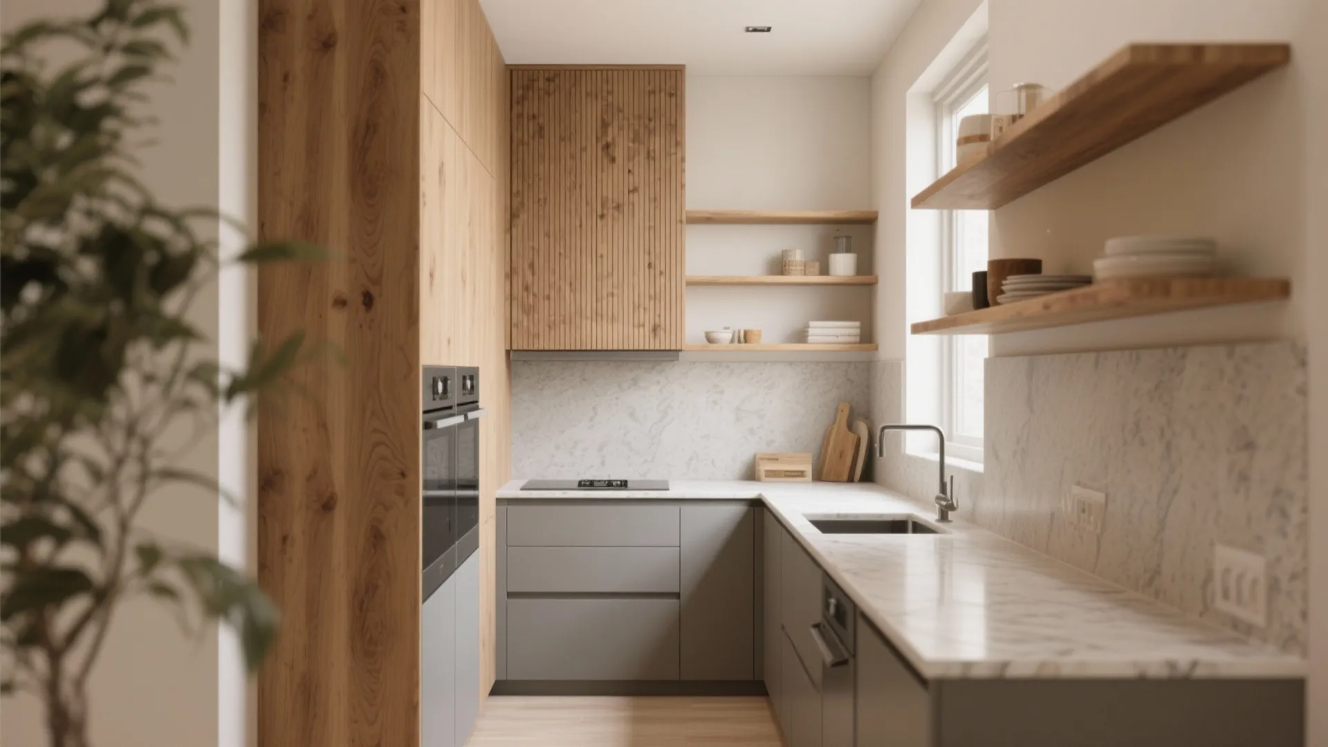 Warm Wood Accents Without the Maintenance Headache