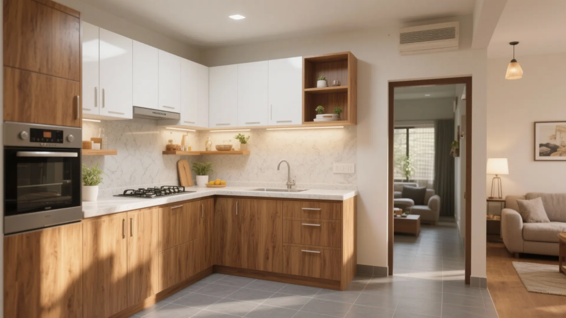 Warm Wood Accents Without Overheating the Space