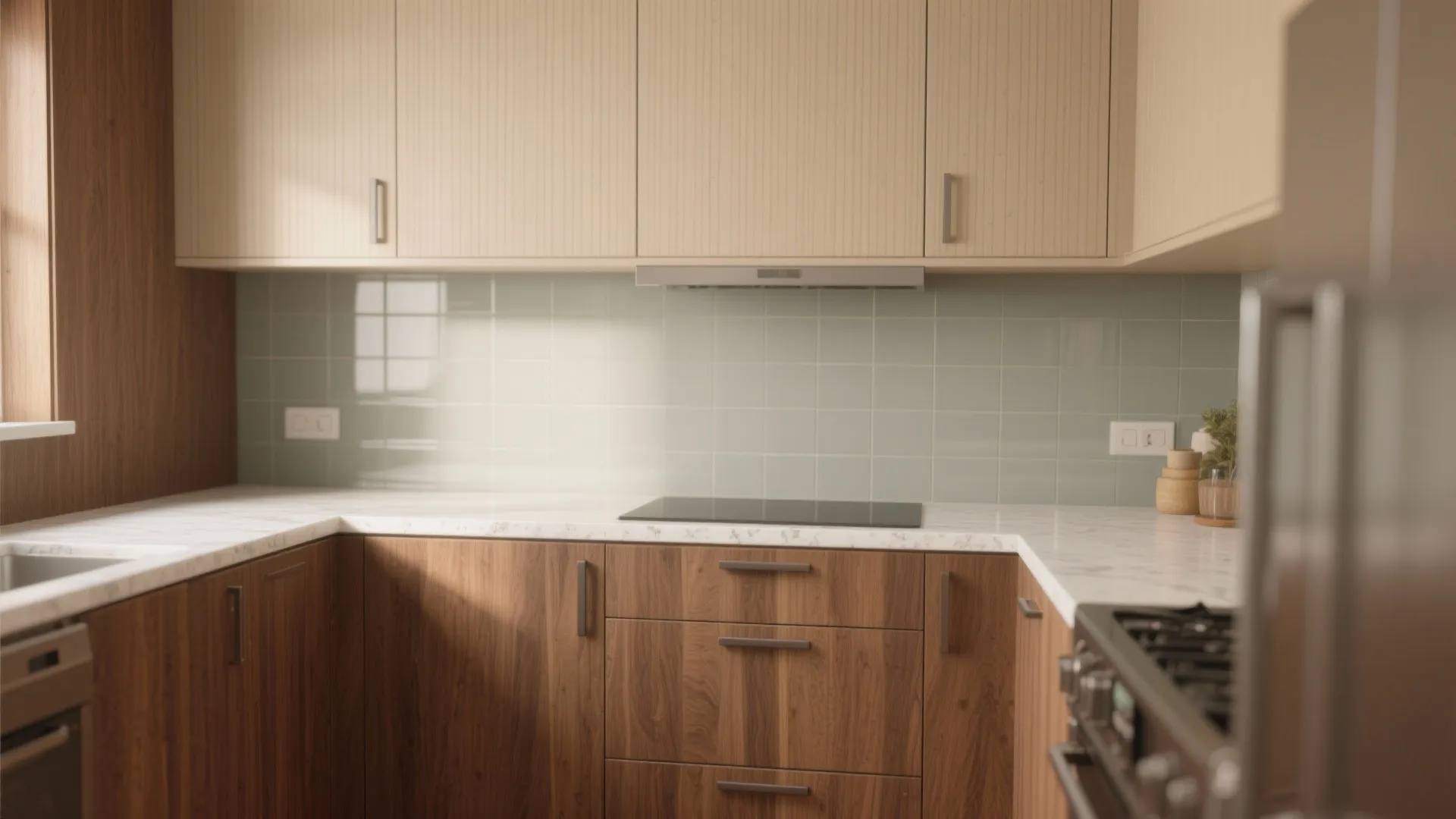 Warm Wood Accents Without the Maintenance