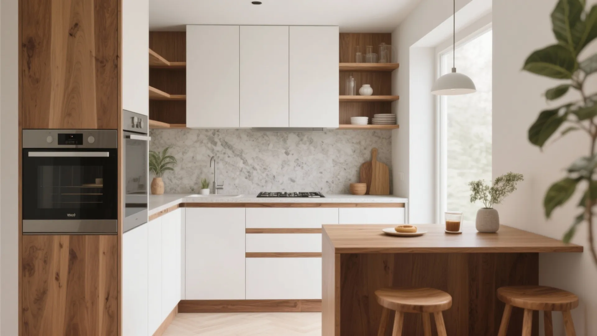 Warm Wood Accents for Comfort