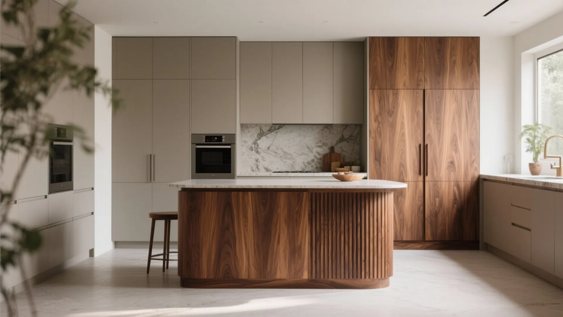 Warmth of Wood: Veneers, Slats, and Accents