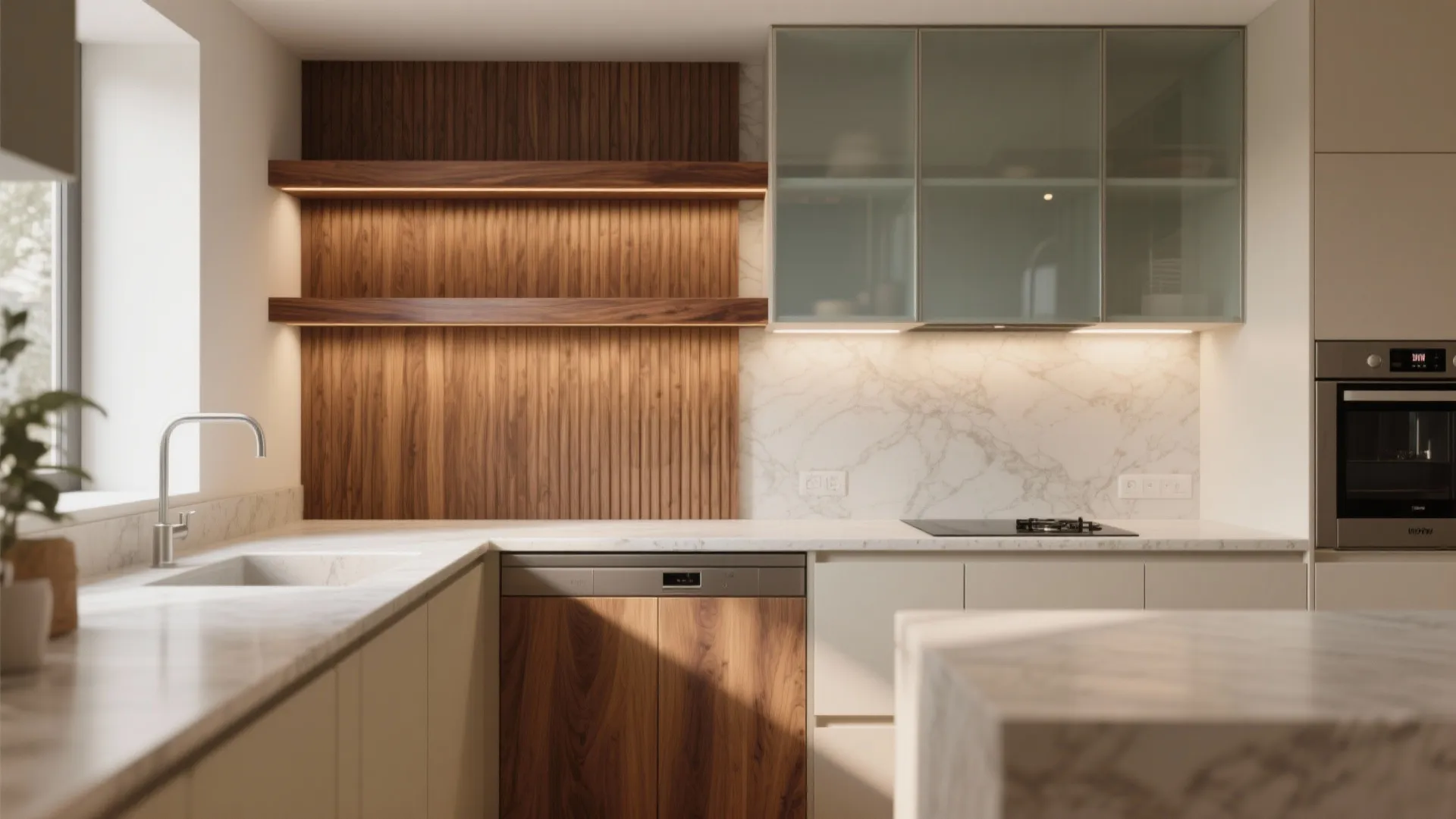 Warm Wood Accents with Quiet Luxury