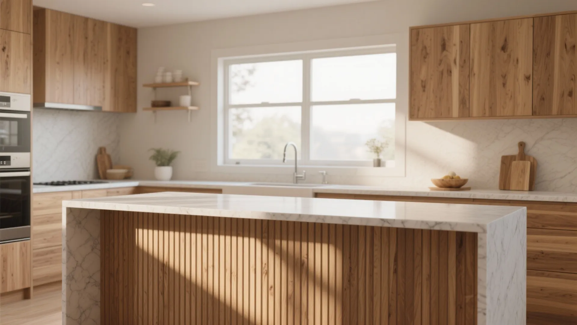 Warm wood accents without the upkeep