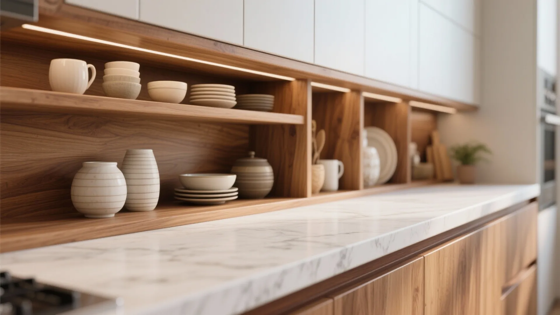 Warm Wood Accents for a Hospitality Feel