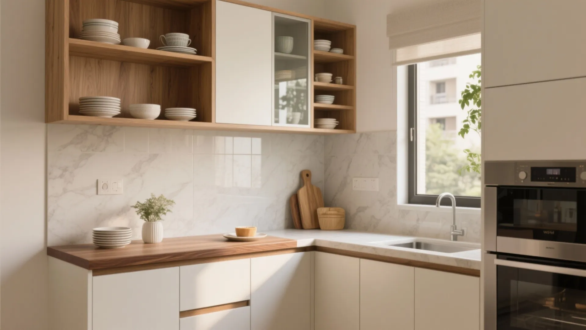 Warm Wood Accents Without Bulk