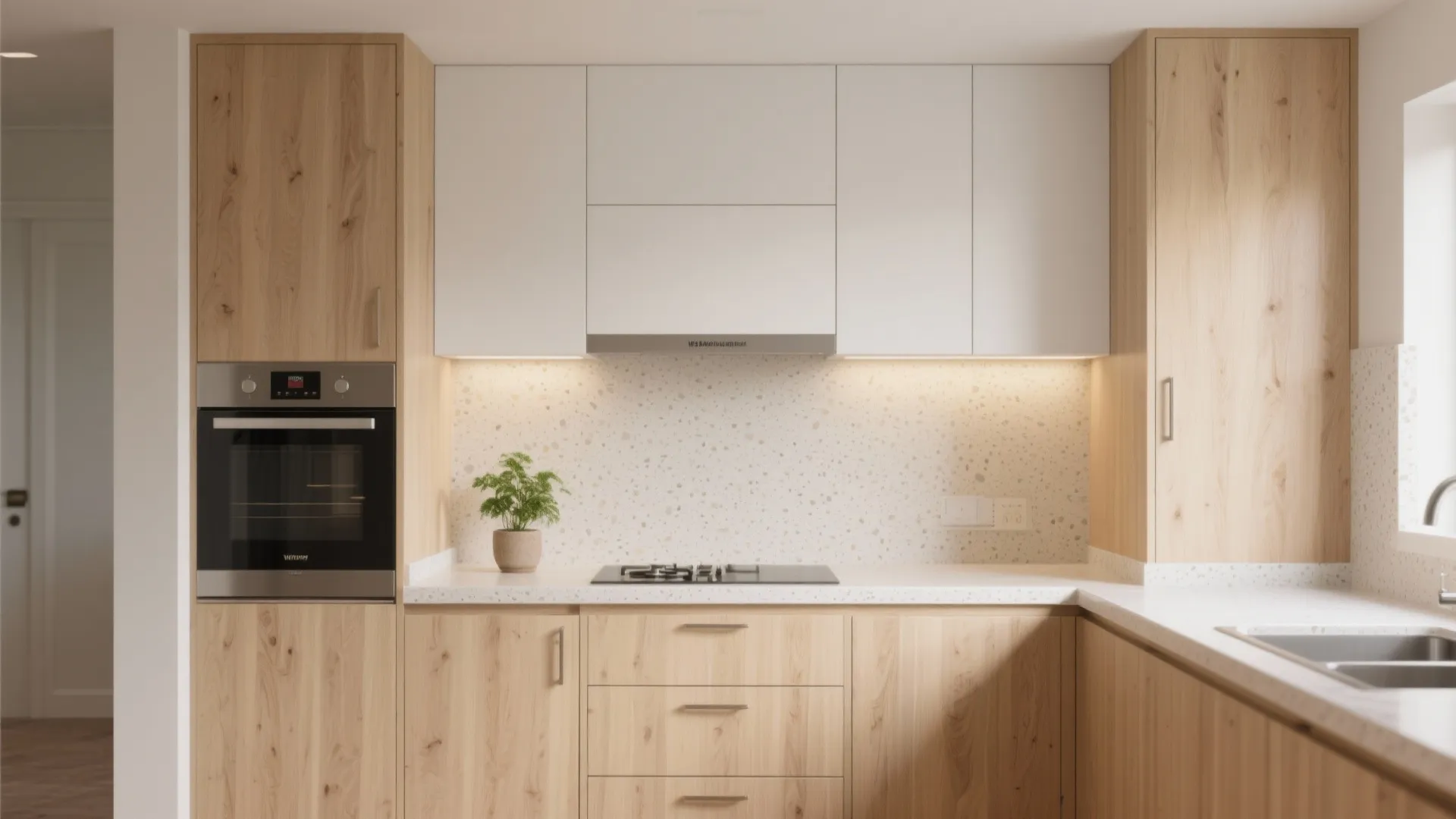 Warm wood accents without darkening