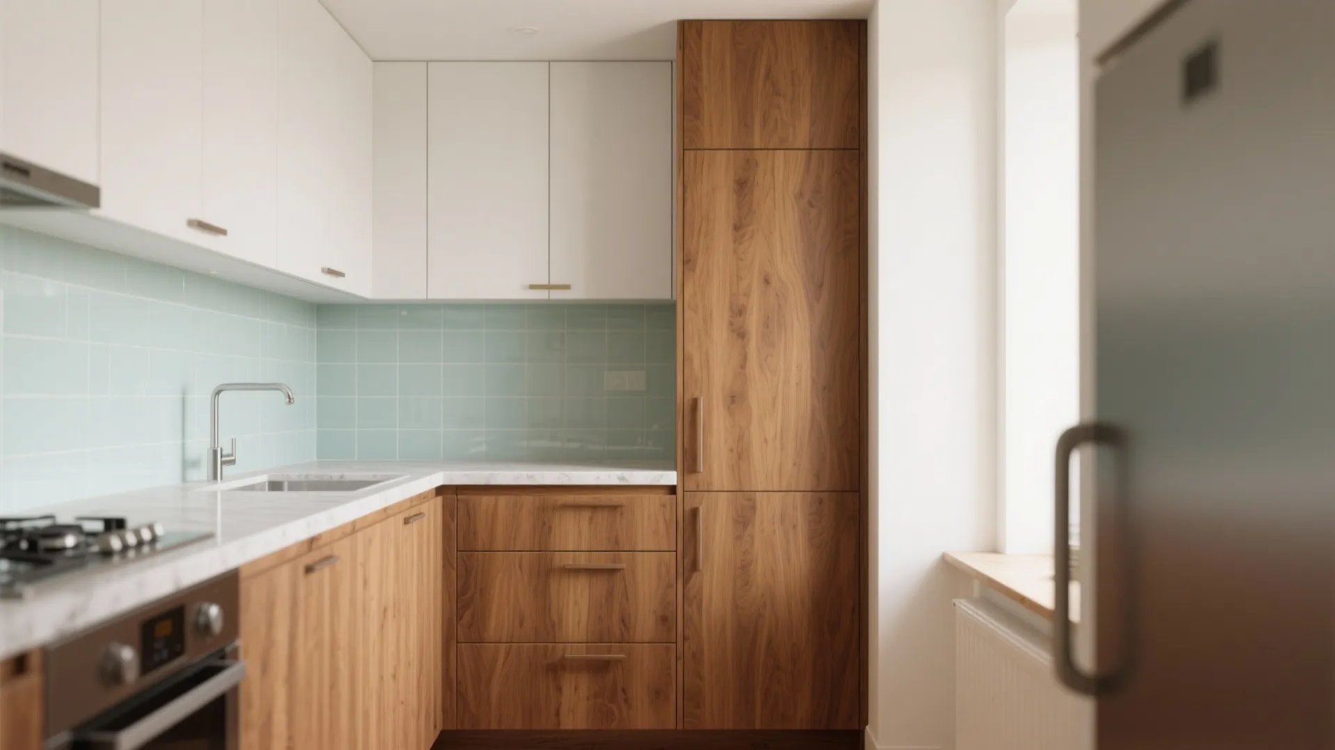 Warm Wood Accents Without Overwhelming