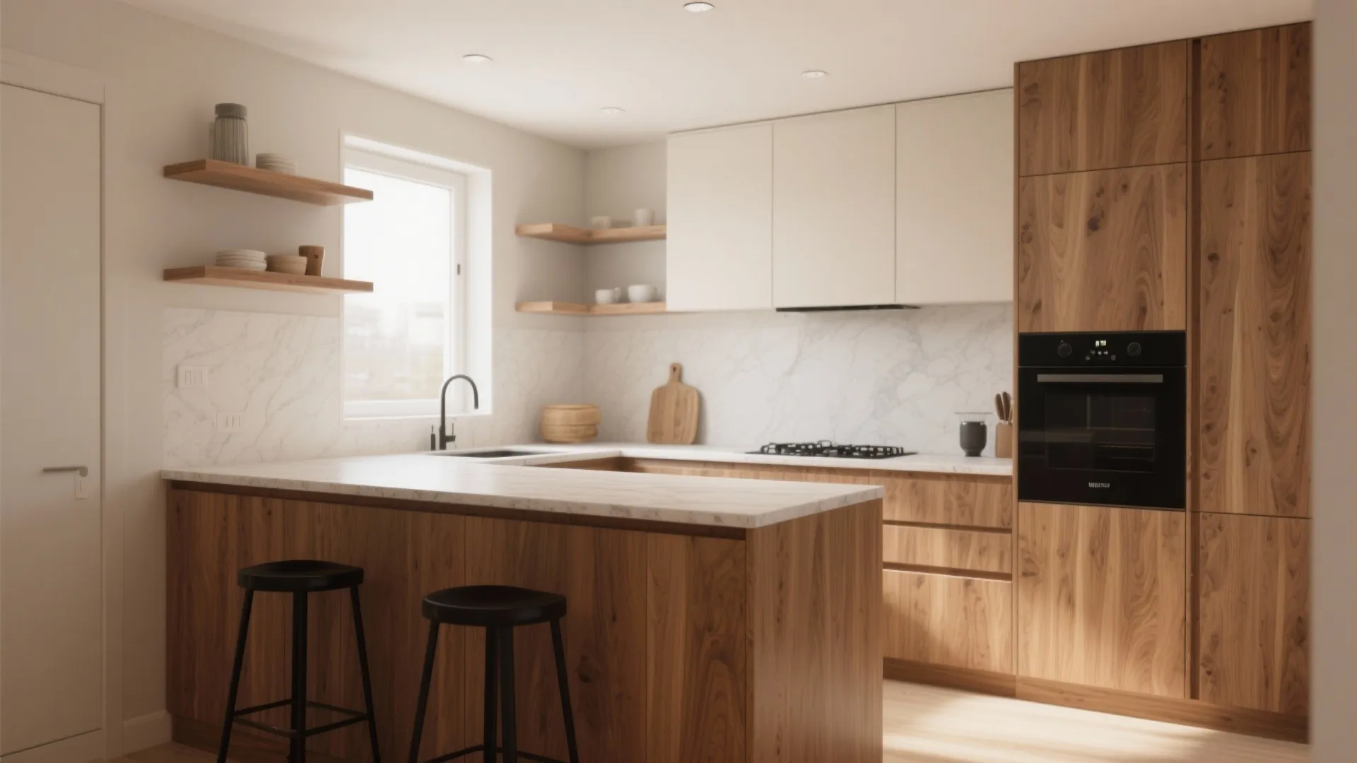 Warm Wood Accents, Not Overload