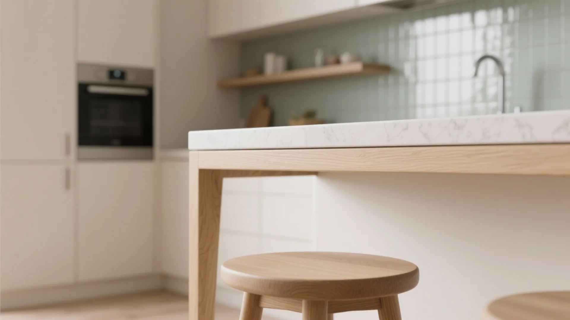 Warm Wood Accents That Don’t Shrink the Room