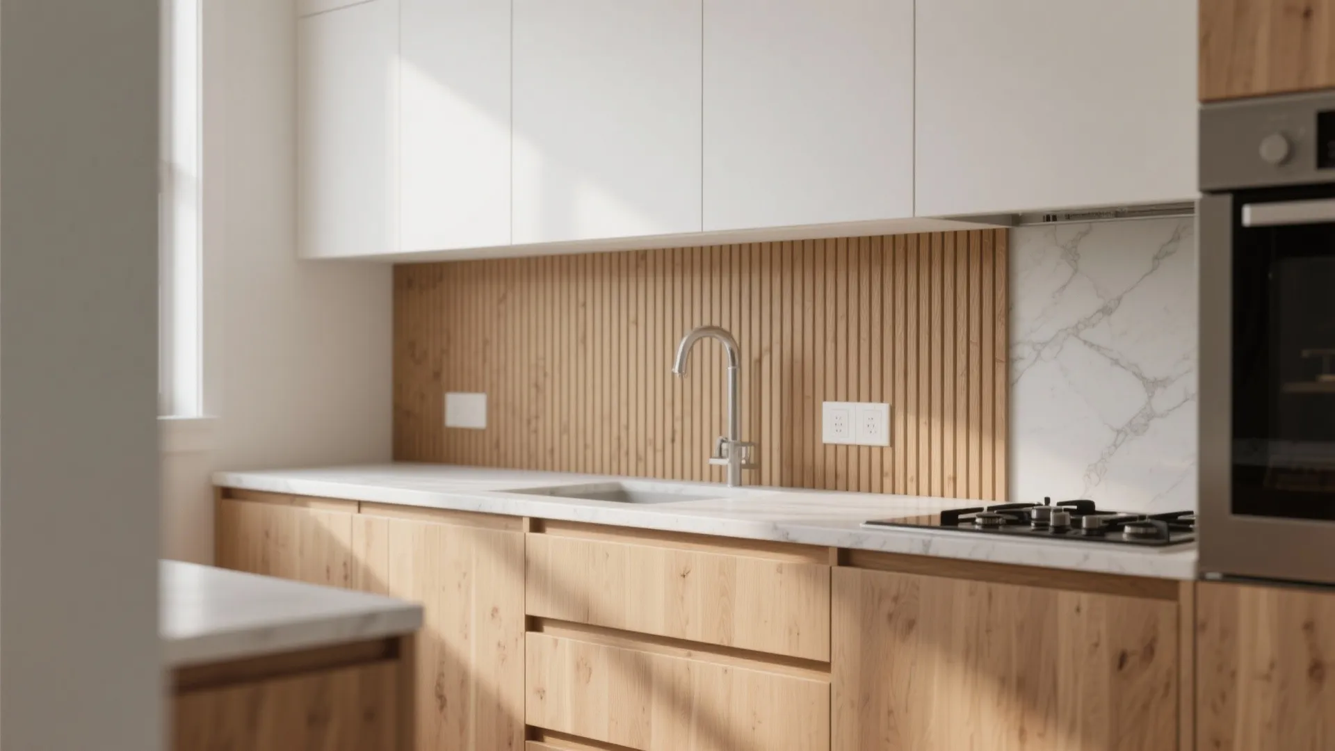 Warm Wood Accents Without Darkening the Room