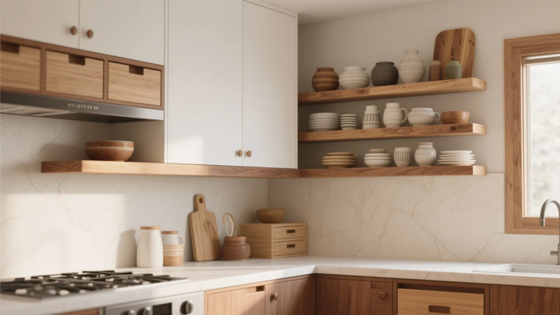 Warm Wood Accents To Ground The Space