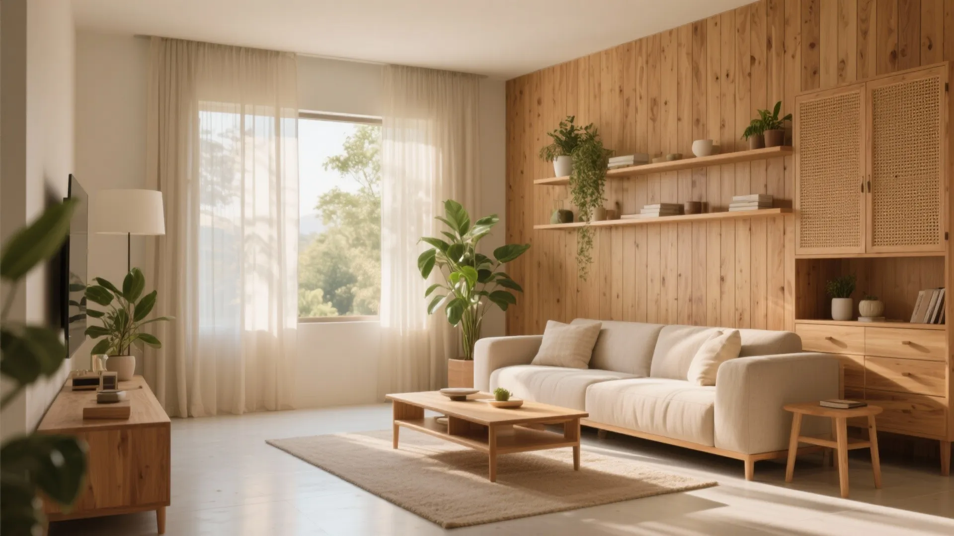 Warm Wood Accents Without Overheating the Space