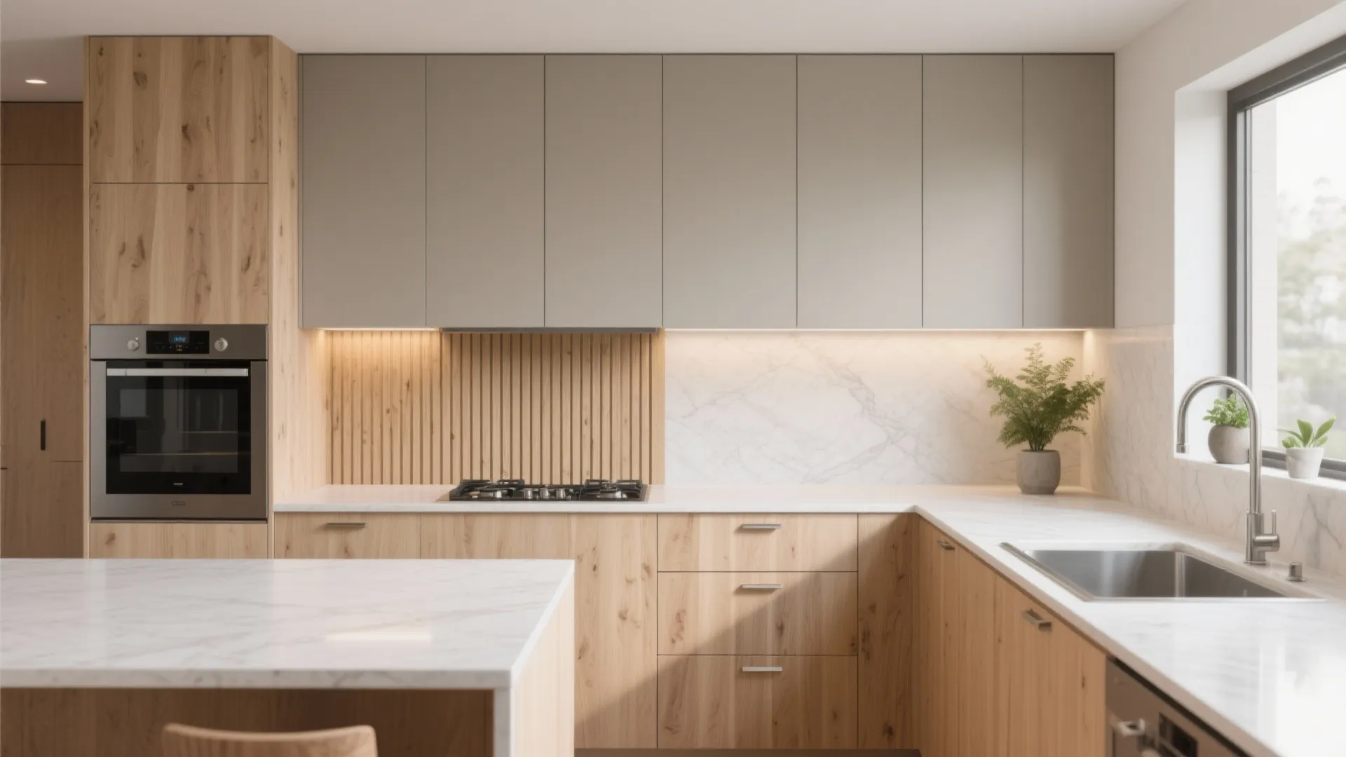 Warm Wood Accents with Durable Finishes