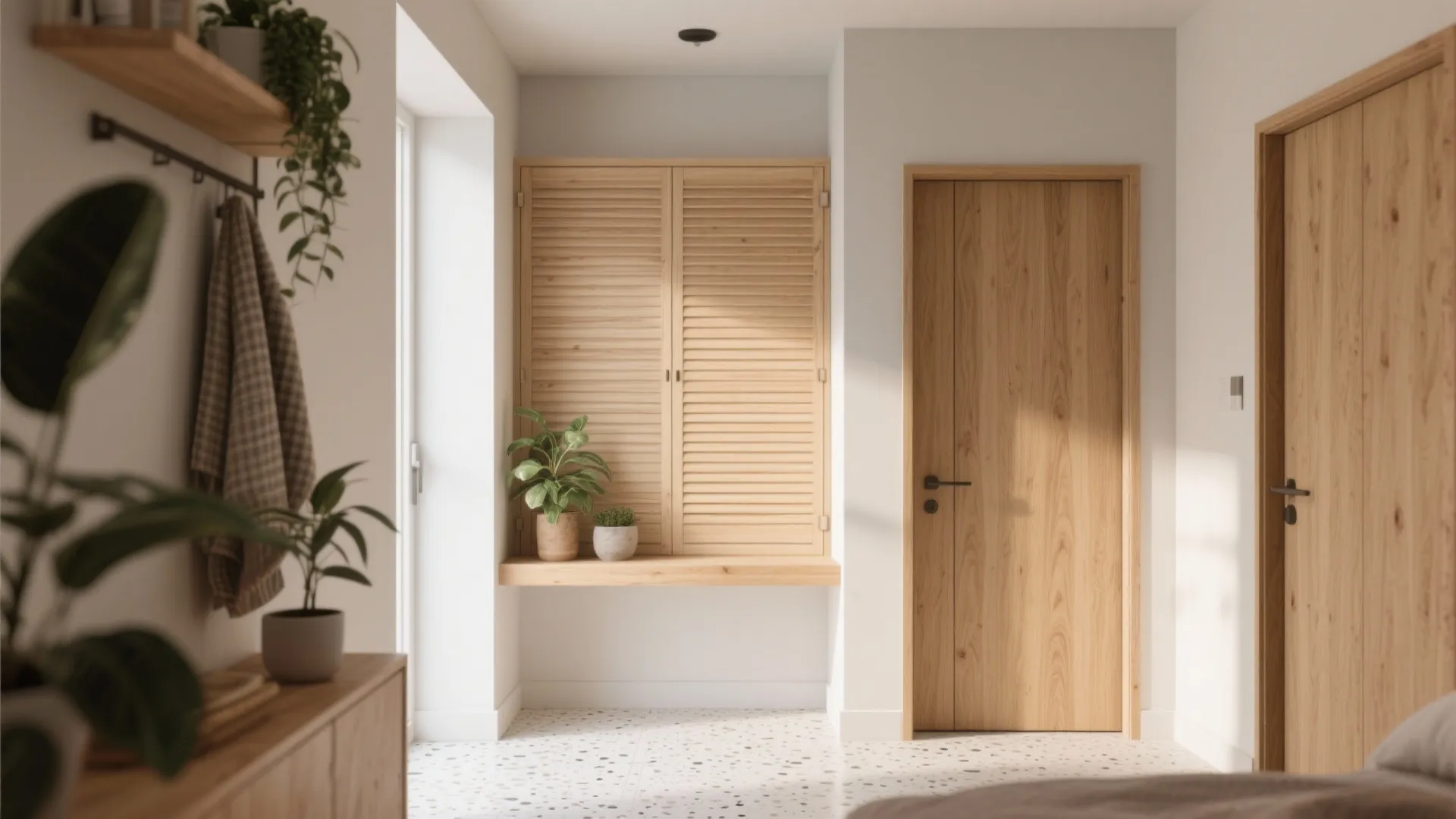 Warm Wood Accents to Ground the Palette