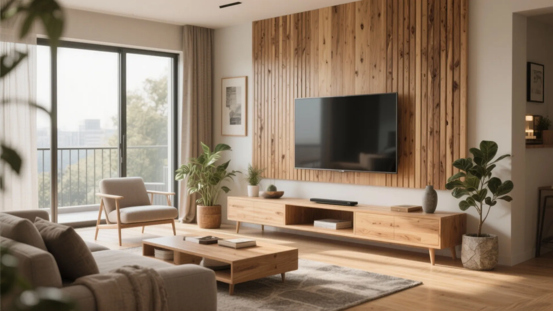 Warm Wood Accents for Comfort