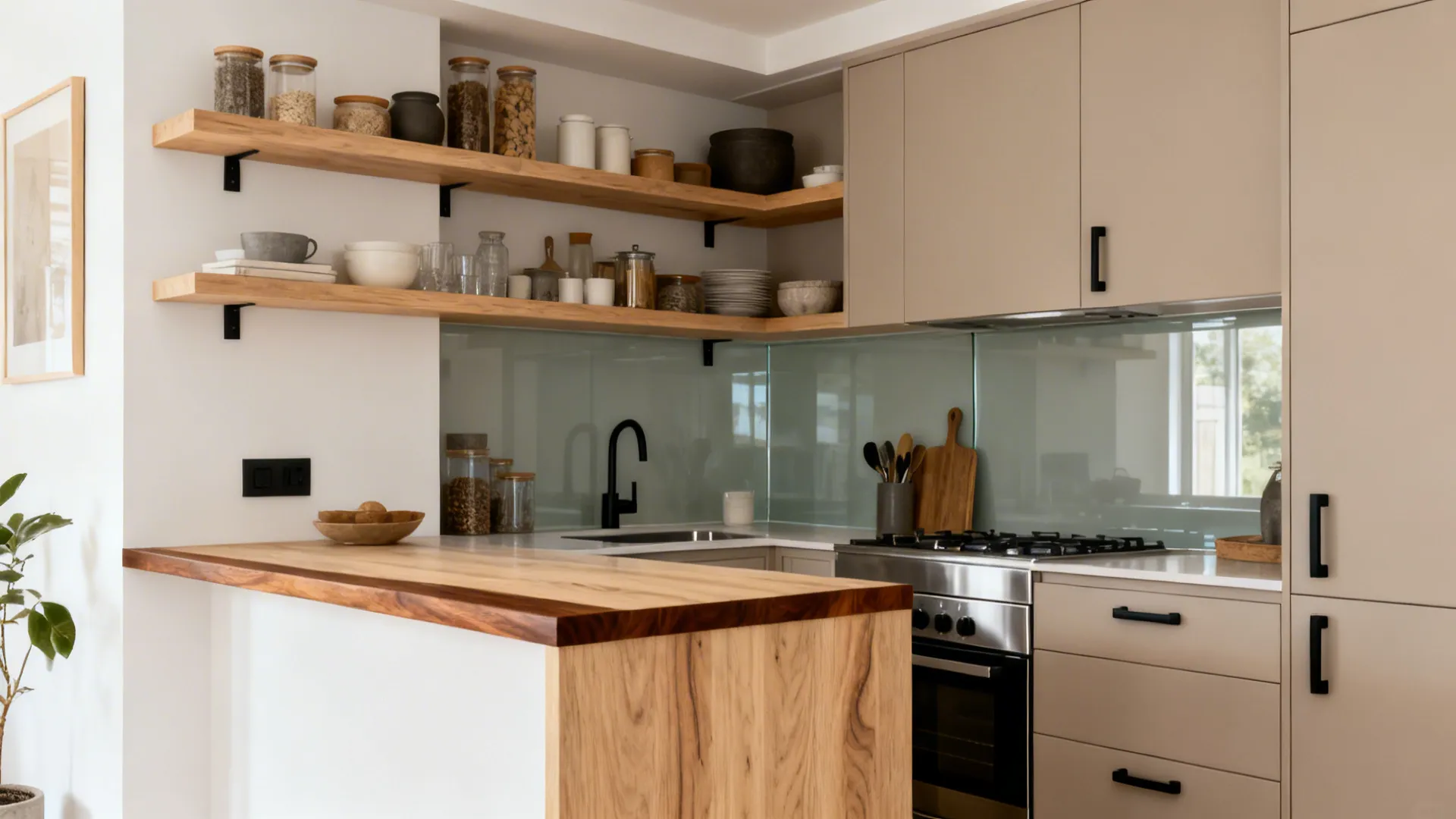 Warm Wood Accents for Comfort