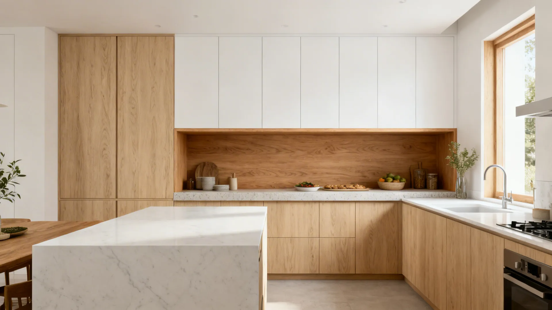 Warm Wood Accents for Comfort