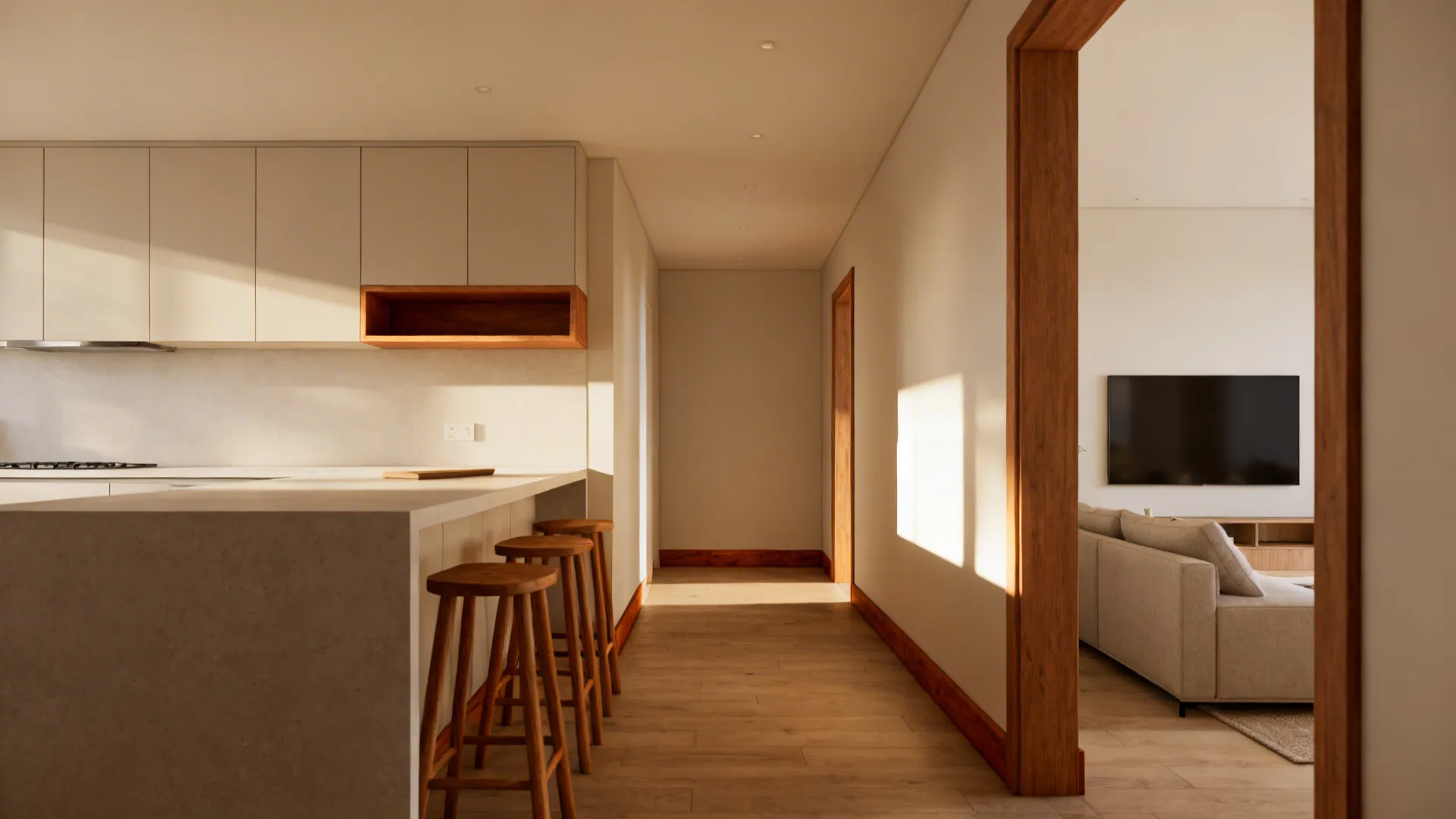 Warm Wood Accents, Not All-Wood Everything