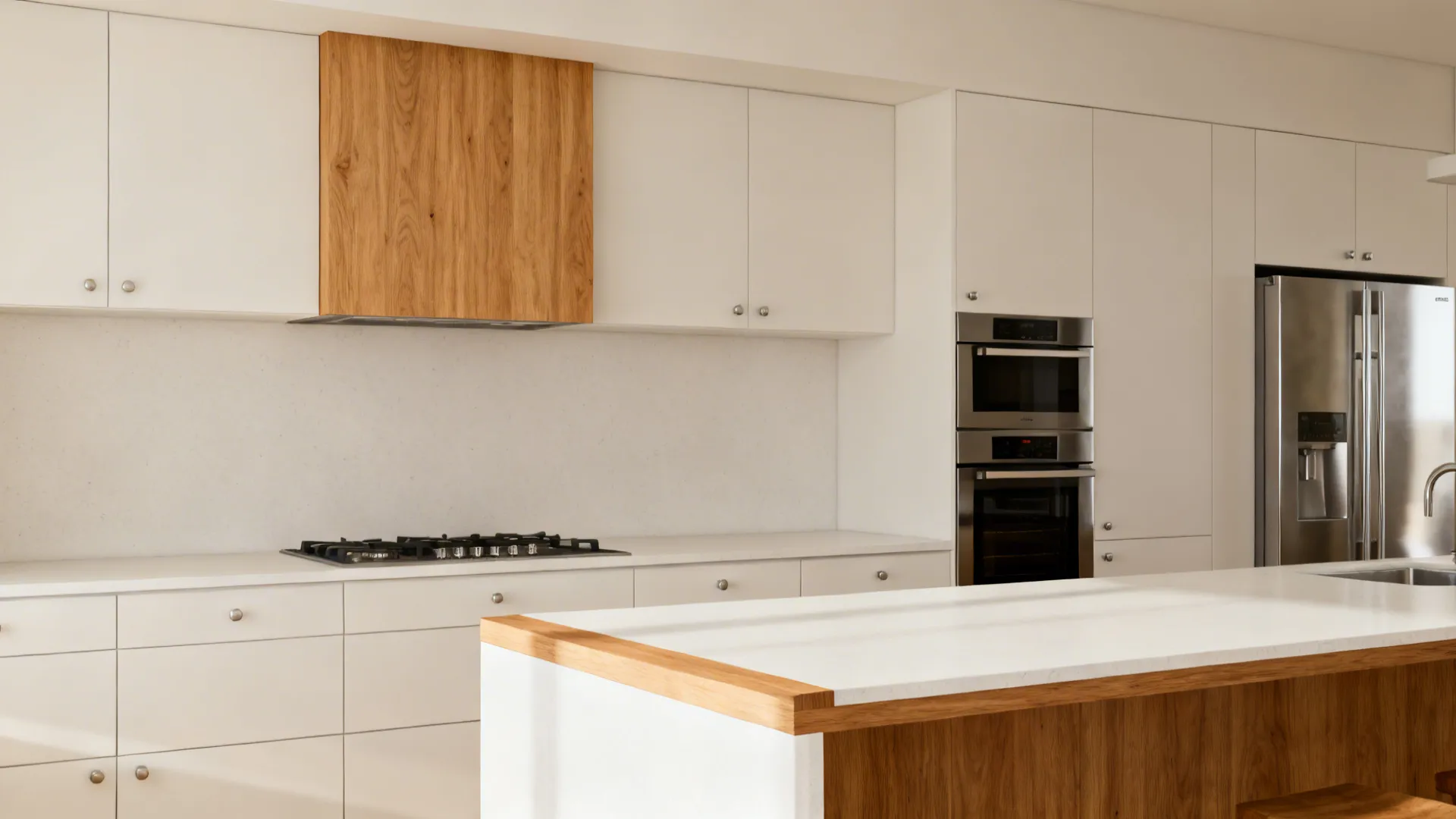 Warm Wood Accents Without Overwhelming