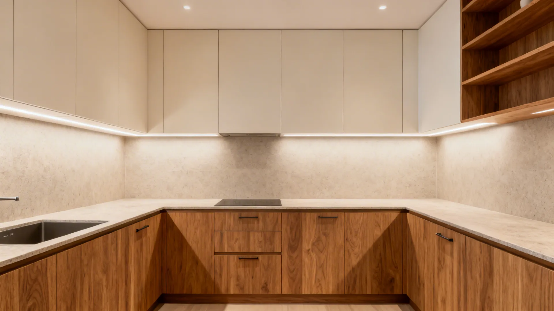 4) Warm Wood Accents with Durable Cores