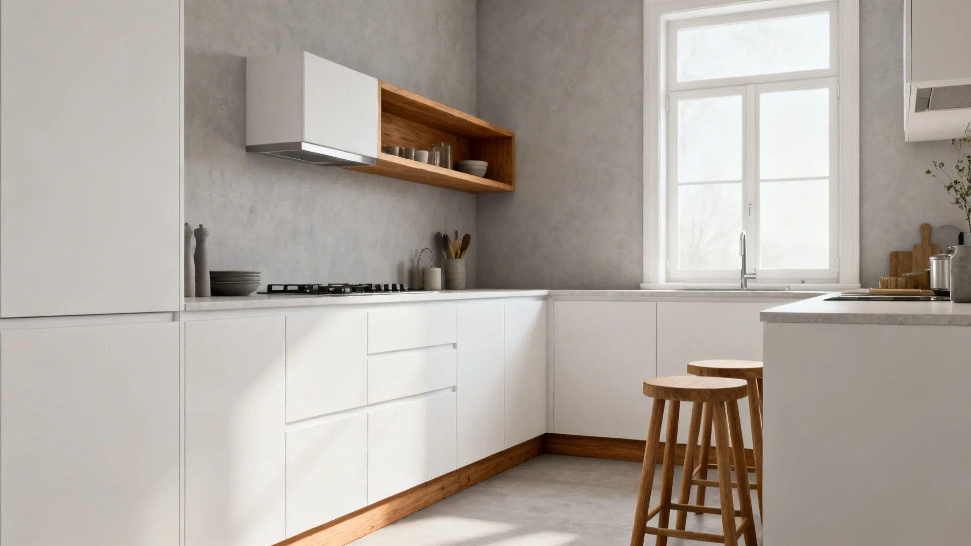 Warm Wood Accents, Not a Wood Overload