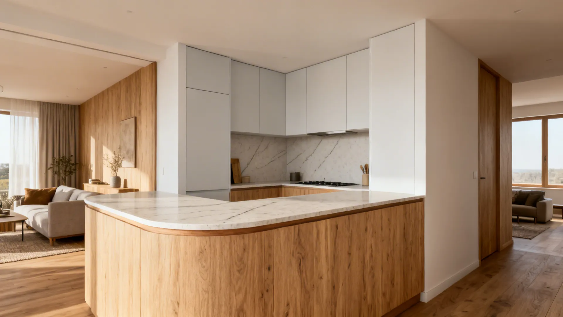 Warm Wood Accents with Durable Finishes