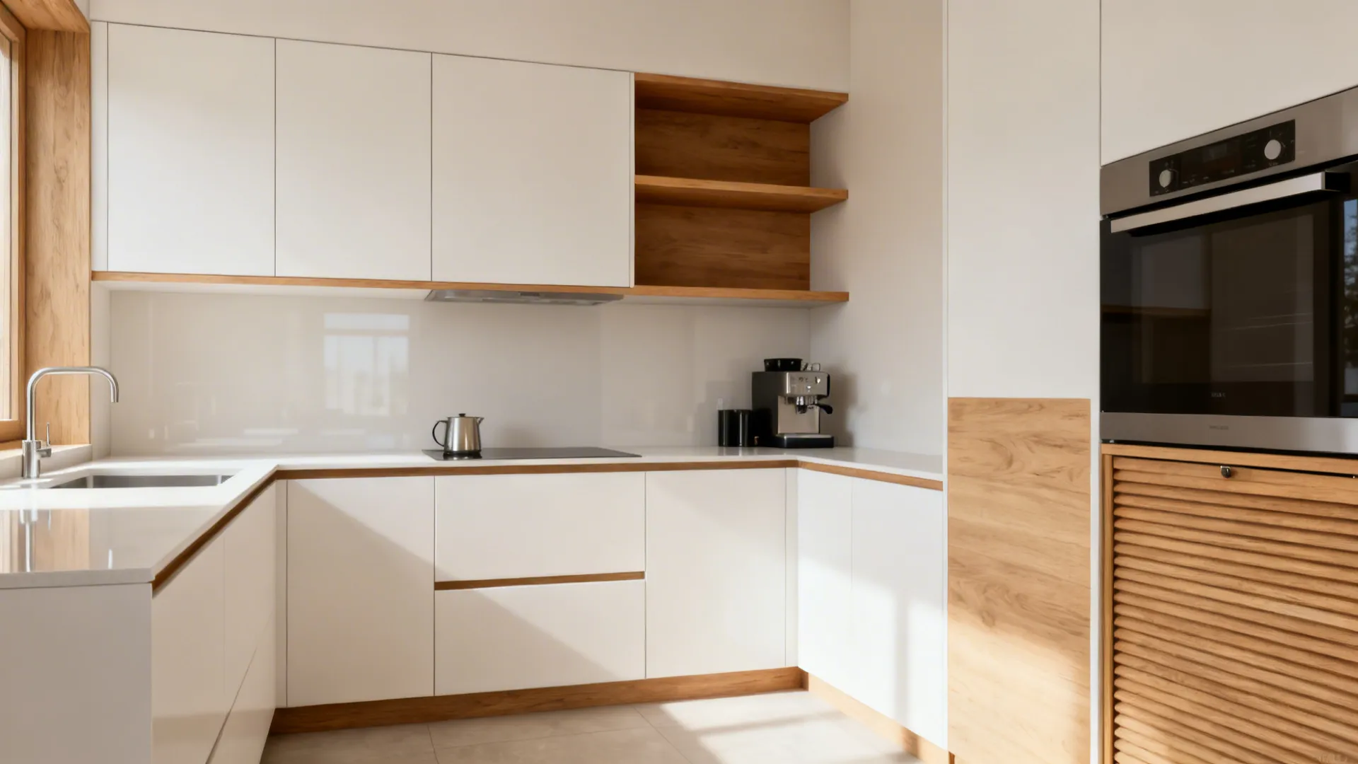 Warm Wood Accents Without the Visual Weight