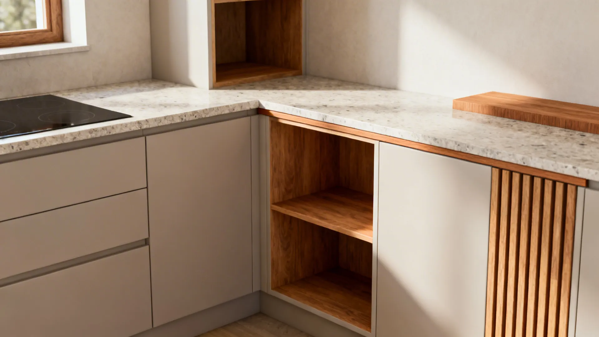 4) Warm Wood Accents Without the Bulk