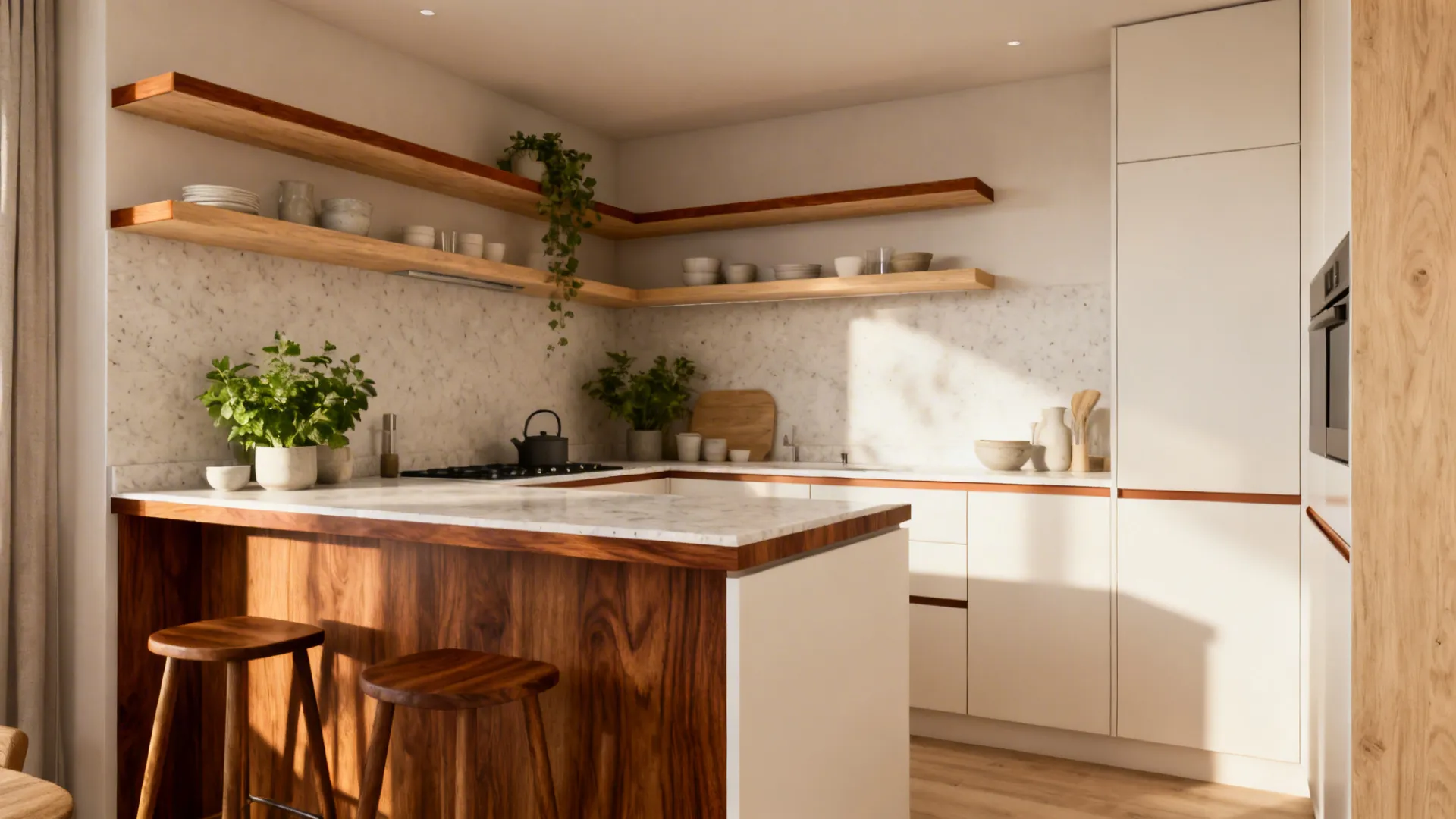 Warm Wood Touches to Soften Modern Lines