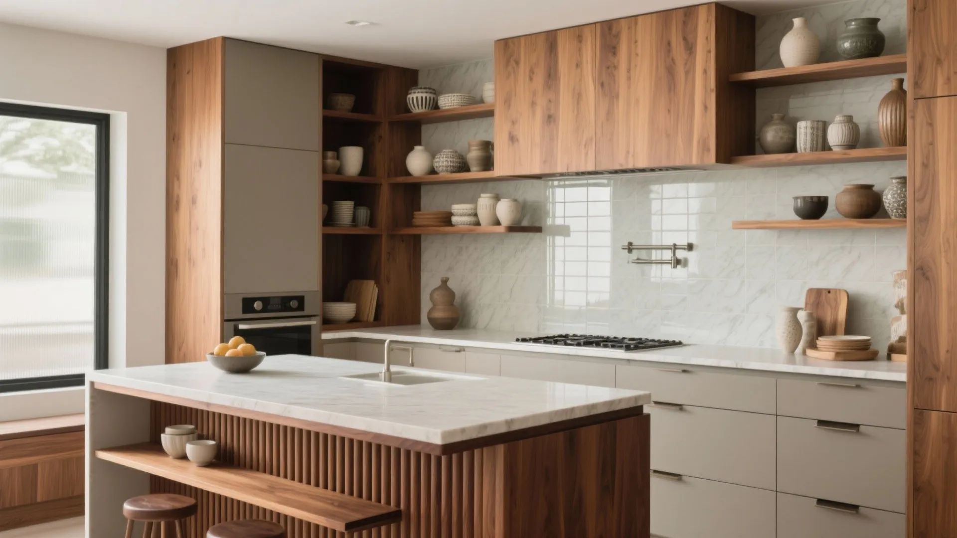 Warm Wood Accents for Tactile Luxury