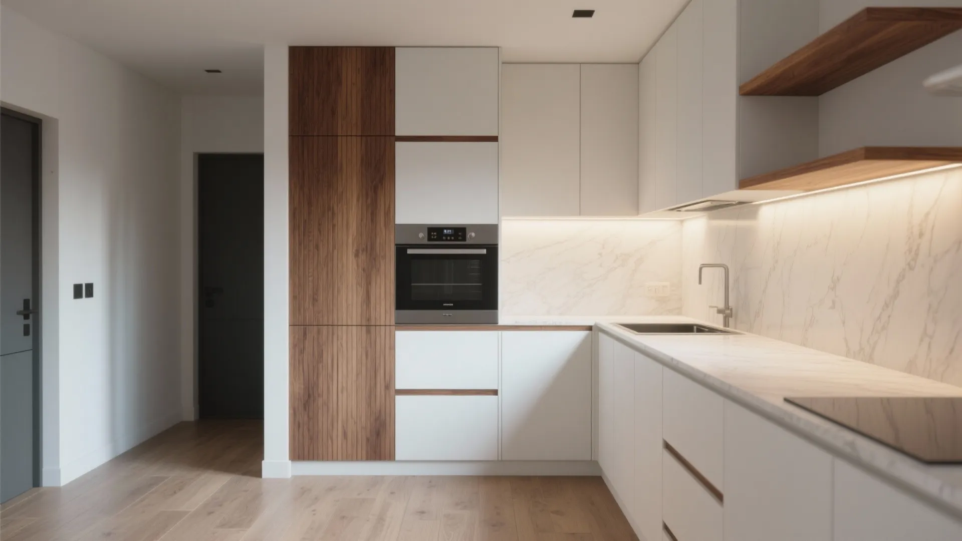 Warm Wood Accents Without Bulk