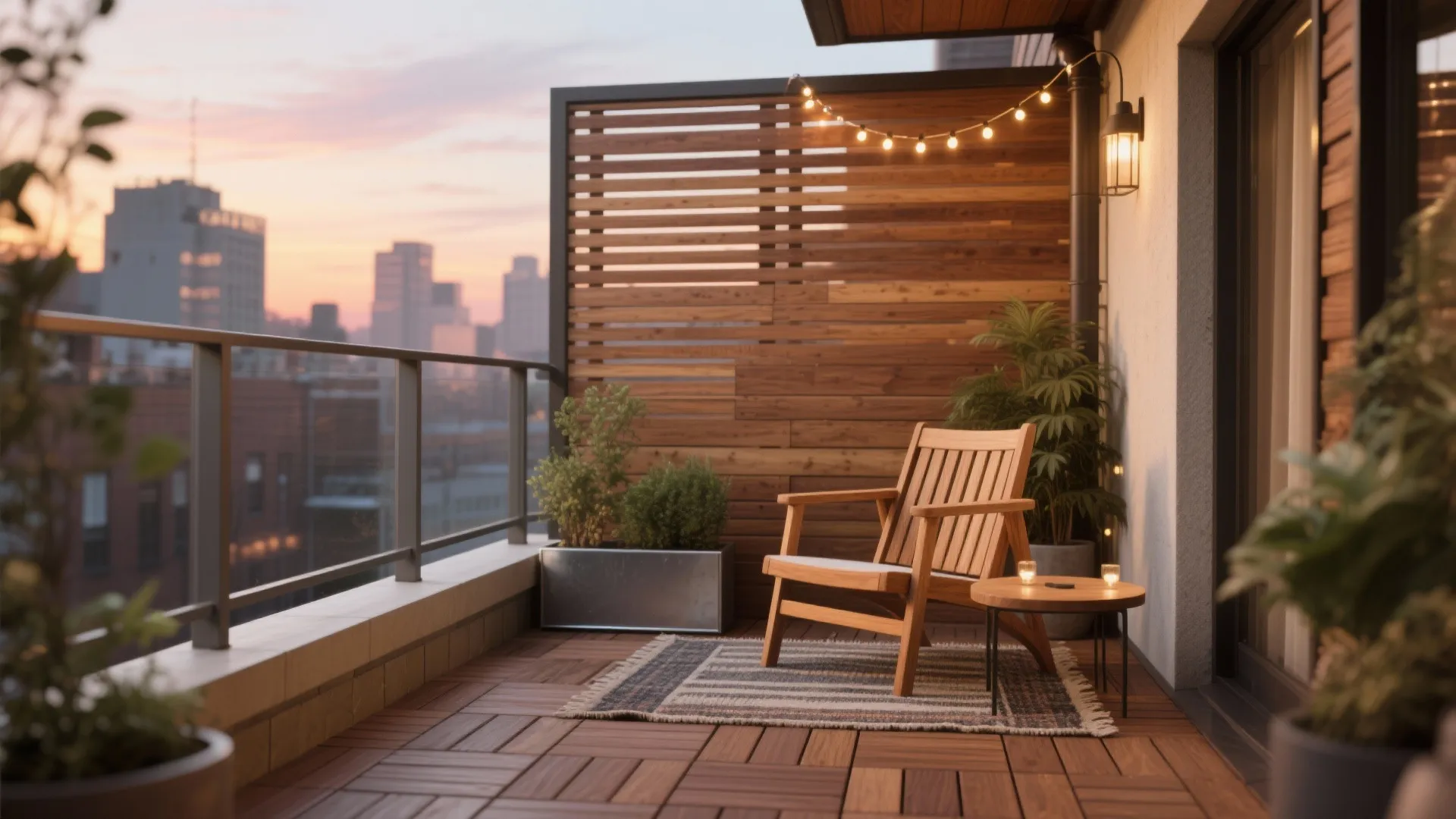 Wood accents for warmth