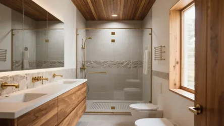 Wood Bathroom Design: 5 Warm, Modern Ideas