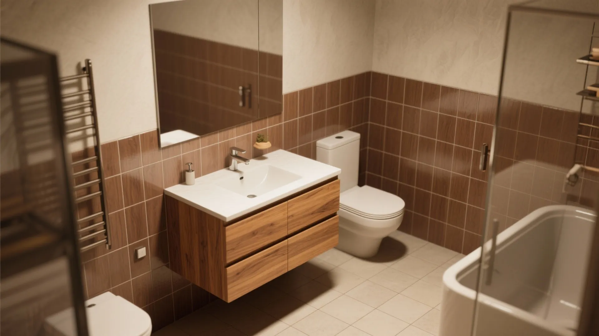 Brown Tile Bathroom Ideas — 5 Inspirations: Practical, stylish ways I use brown tile to make small bathrooms feel warm, modern and roomy