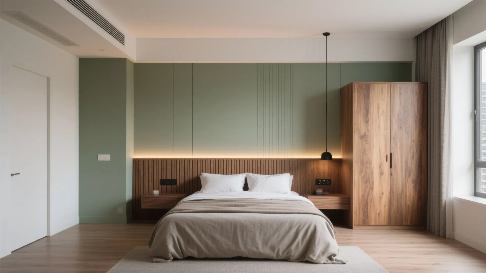 Warm Wood Accents to Soften High-Rise Concrete