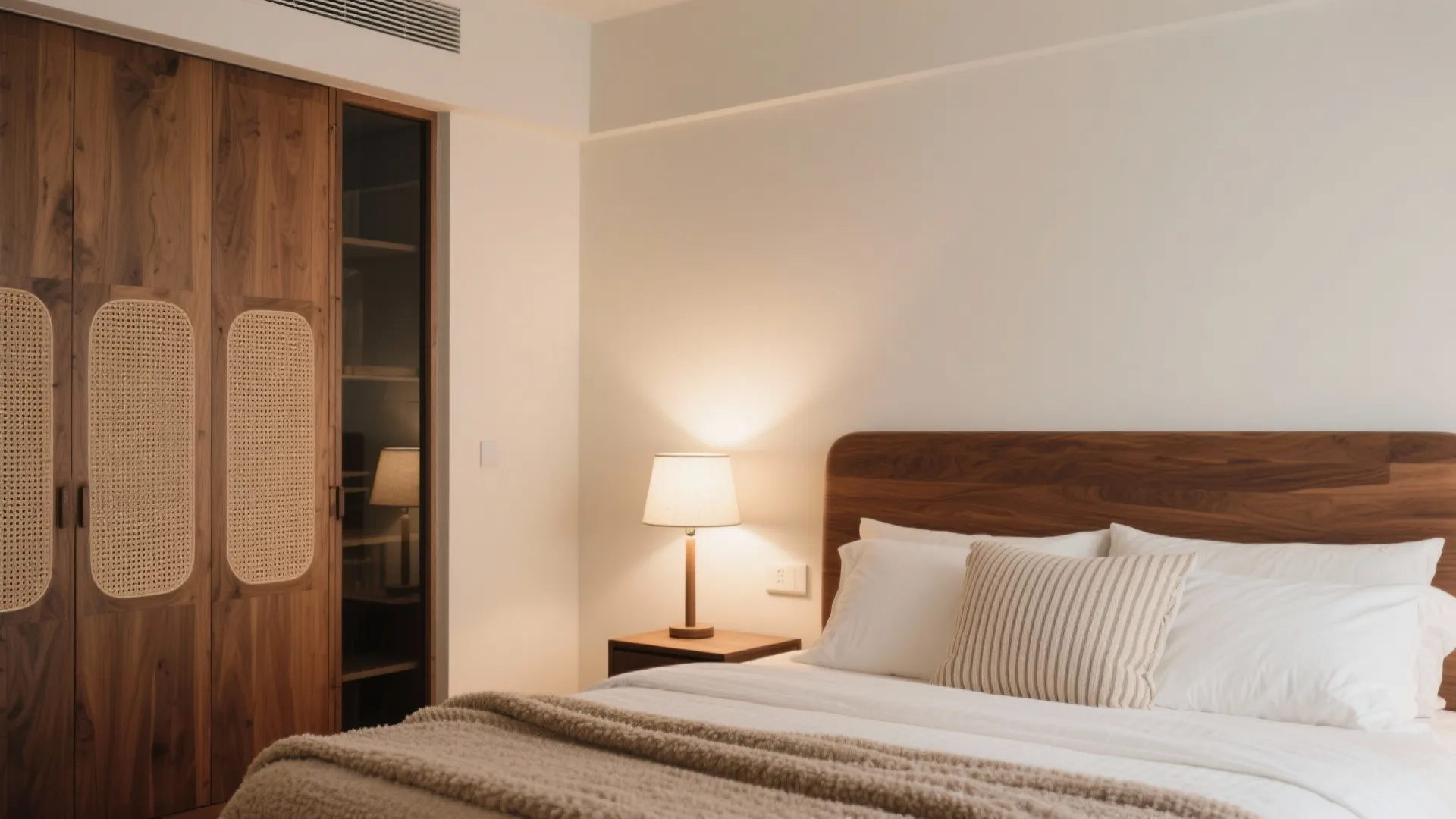 Warm wood tones and calming textures