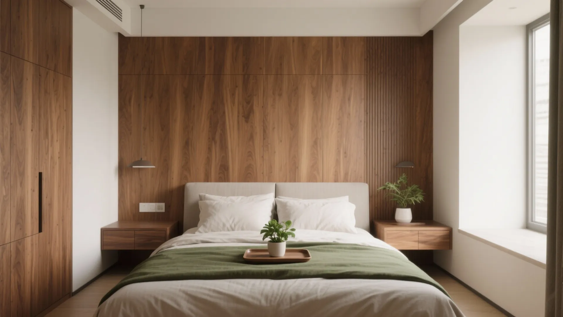 Warm Wood Accents with Humidity-Smart Finishes