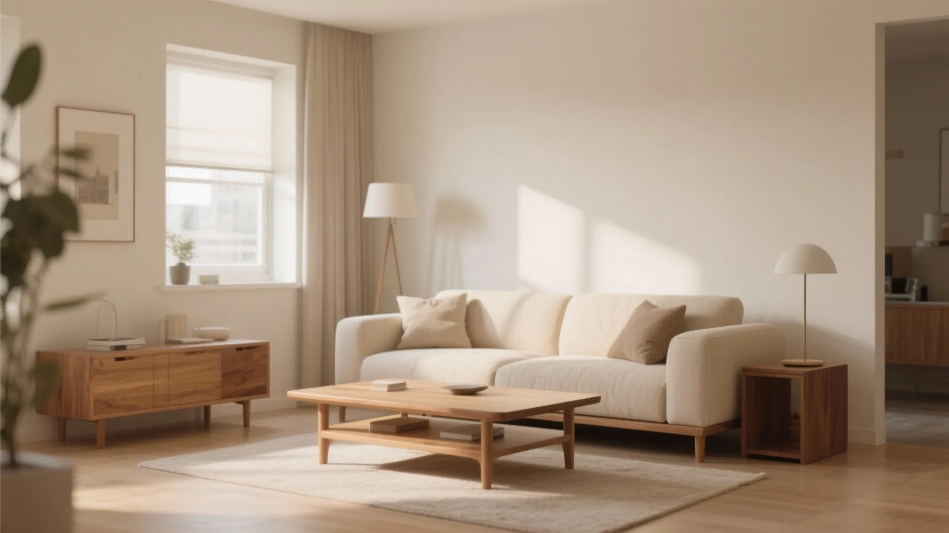 2. Warm Wood Accents